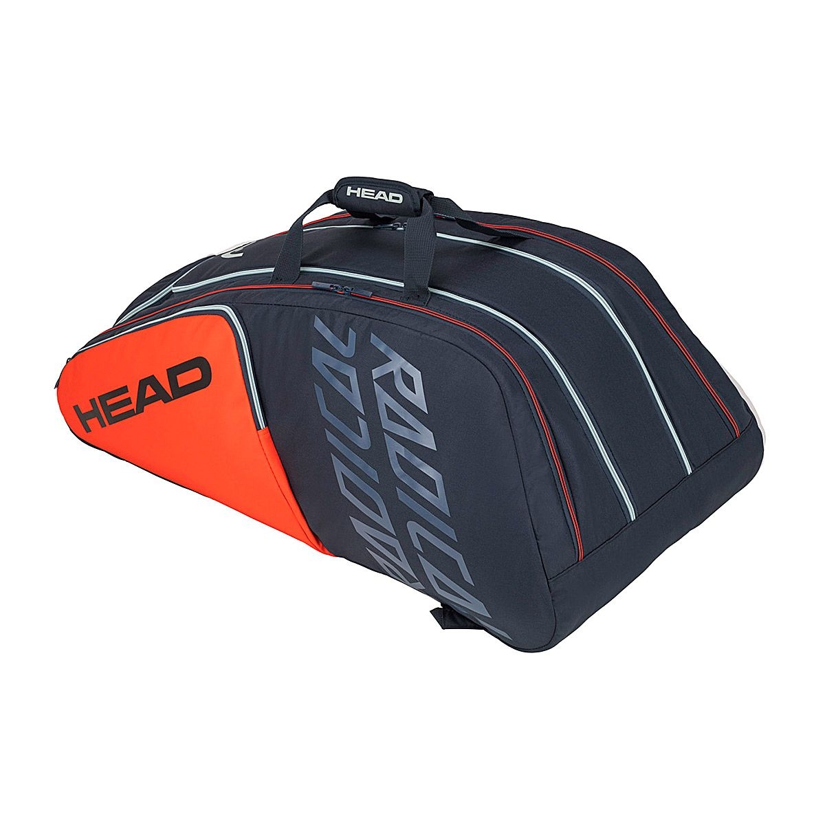 HEAD Radical 12R Monstercombi Tennis Kitbag (Grey-Orange)