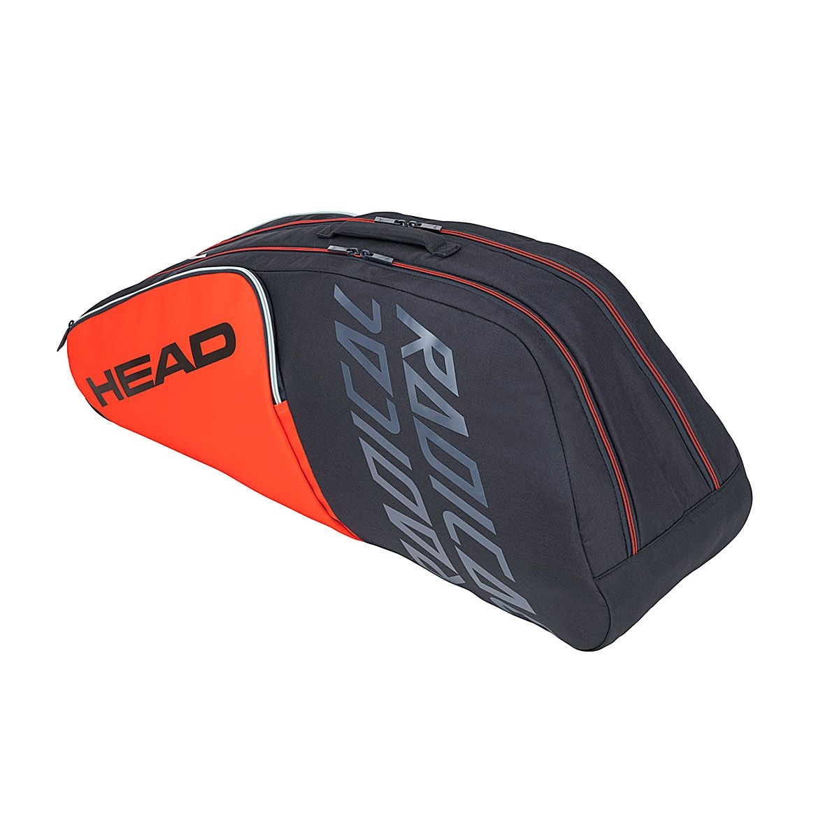 HEAD Radical 6R Combi Tennis Kitbag (Grey-Orange)
